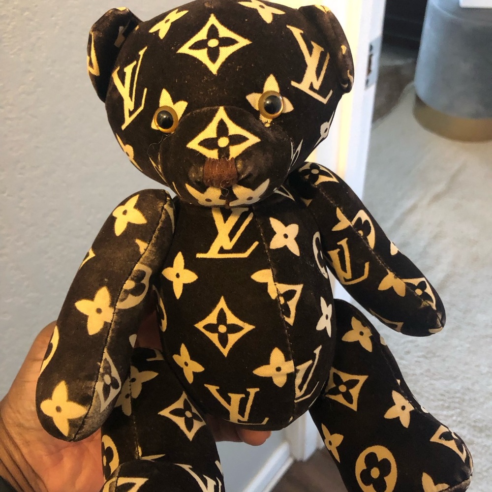 Louis Vuitton Monogram Teddy Bear - Black and Cream